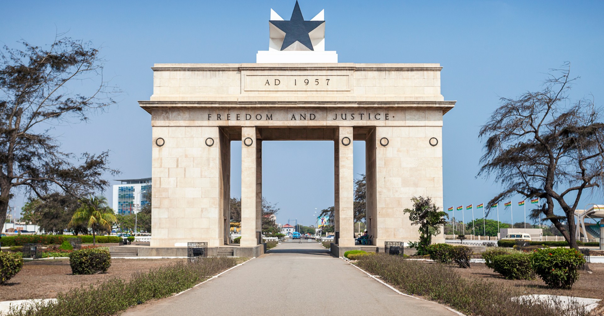 The Independence Arch in Ghana