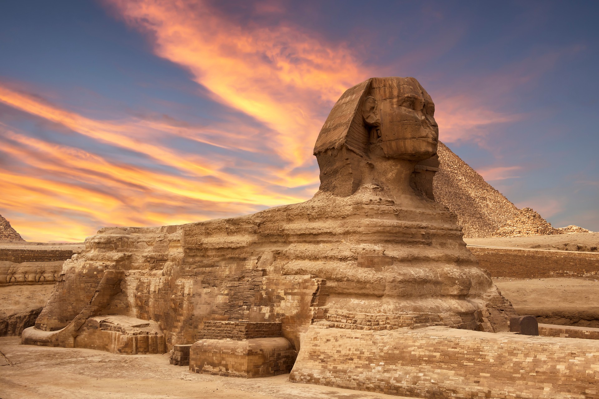 A photo of the Sphinx in Egypt