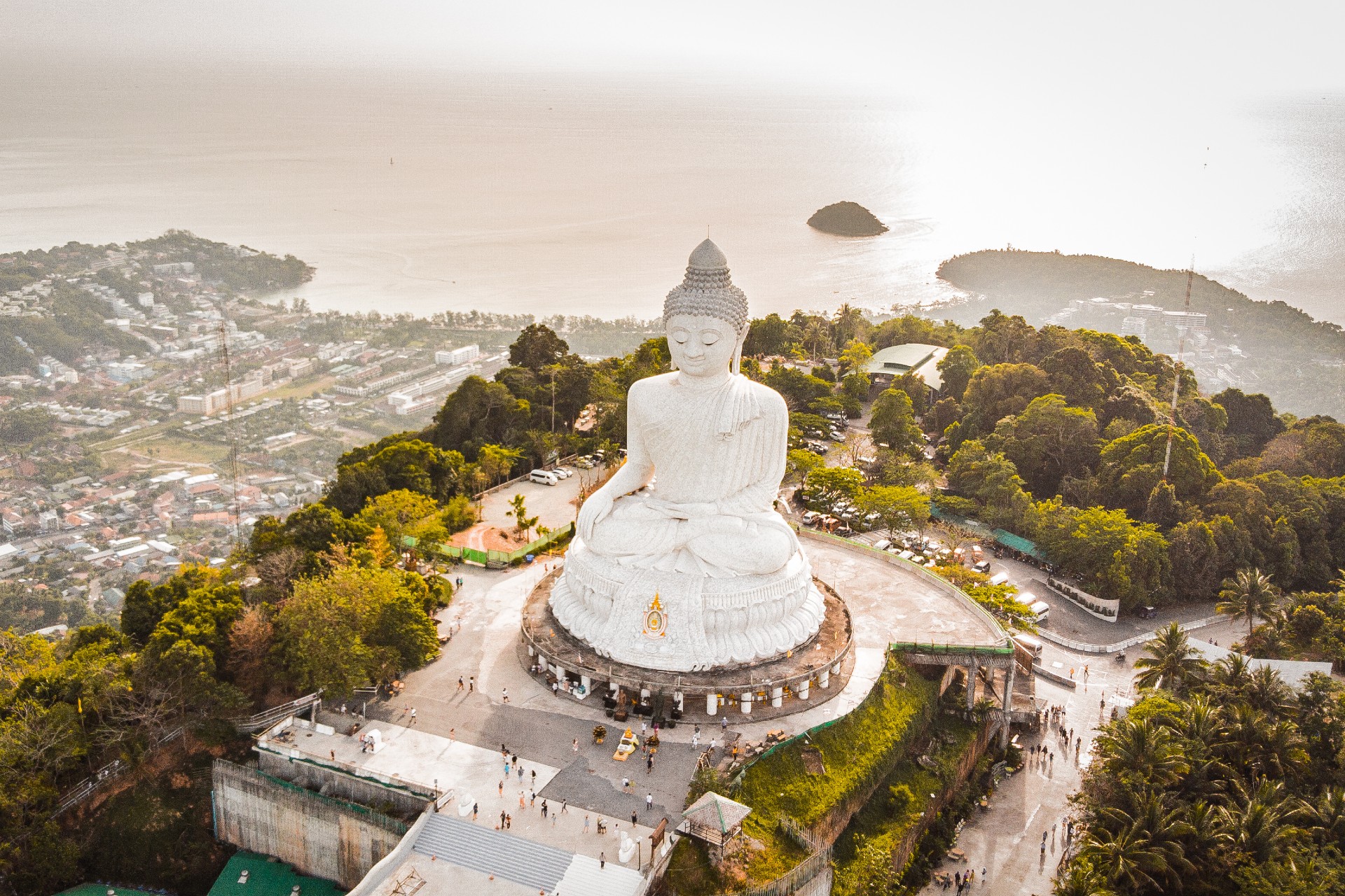 Big buddha Phuket Aerial view, Thailand