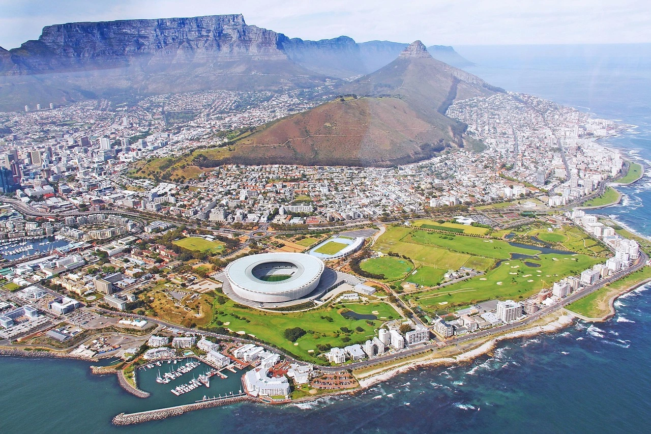 Aerial view of Cape Town, South Africa