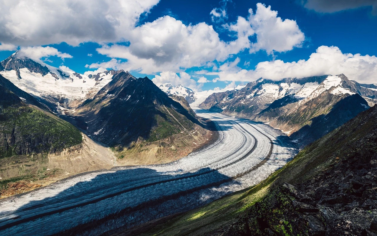 The Aletsch Glacier, Switzerland