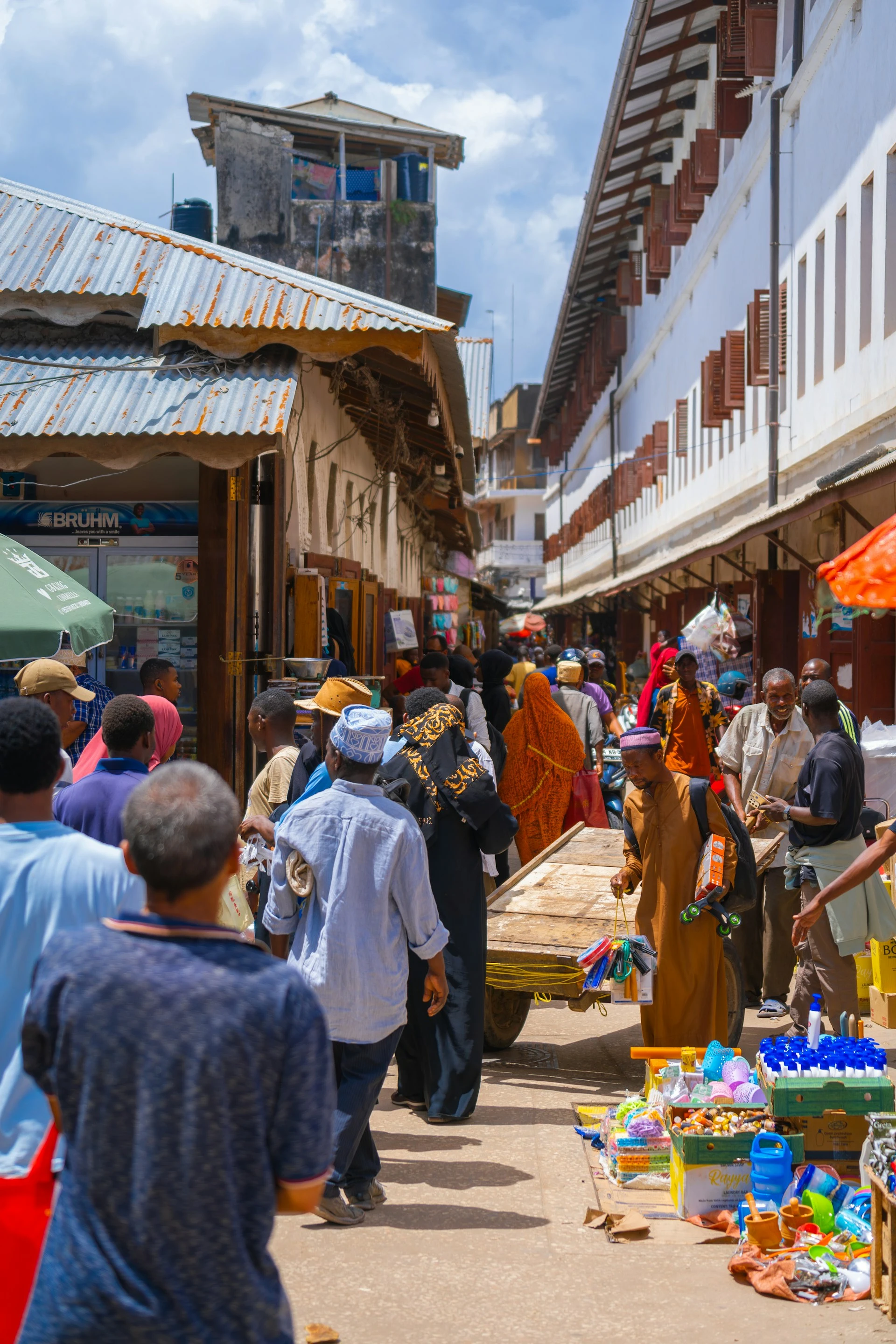 Darajani Market, the main bazaar in Stone Town, Zanzibar