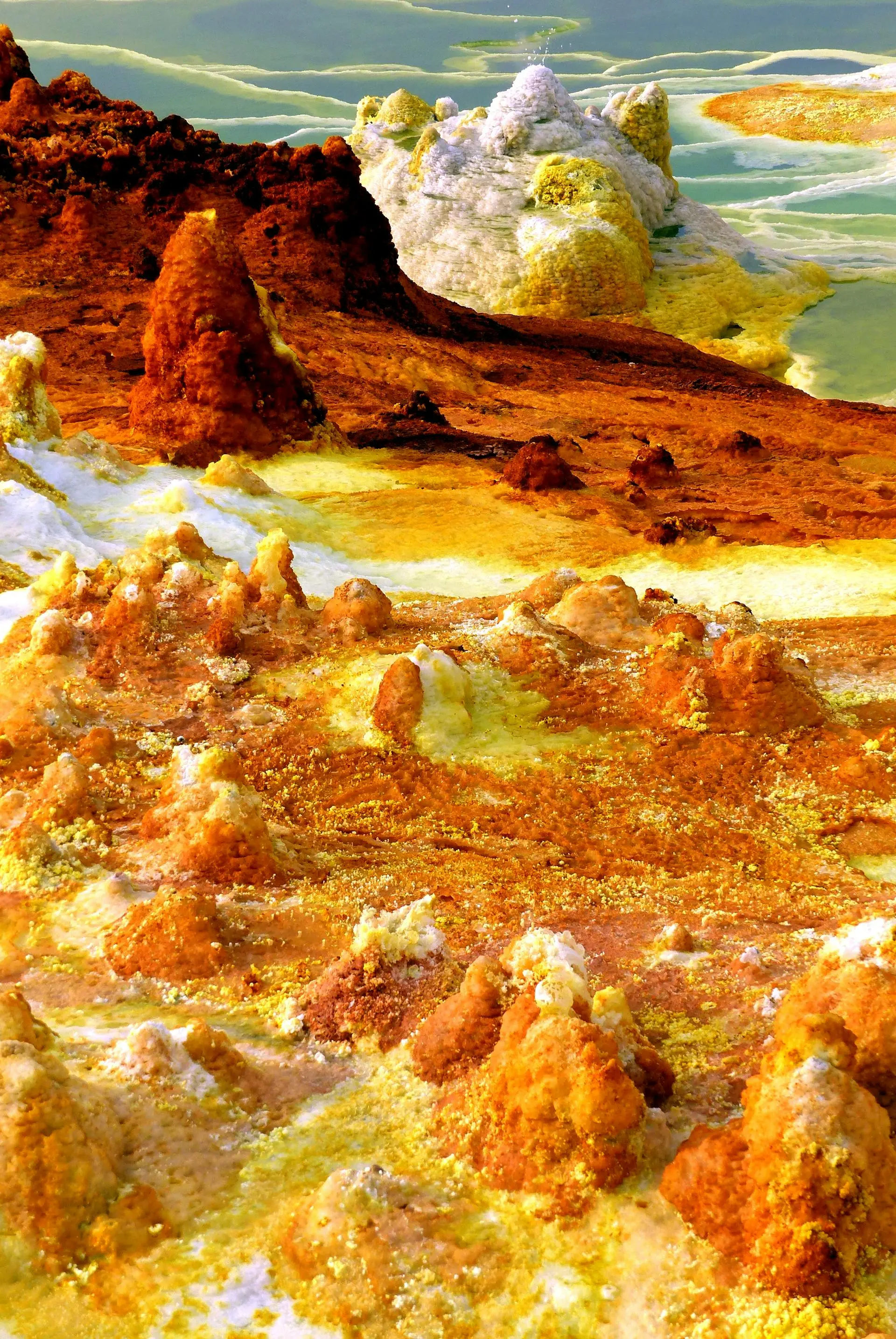 Ethiopia, featuring multi-colored mineral formations