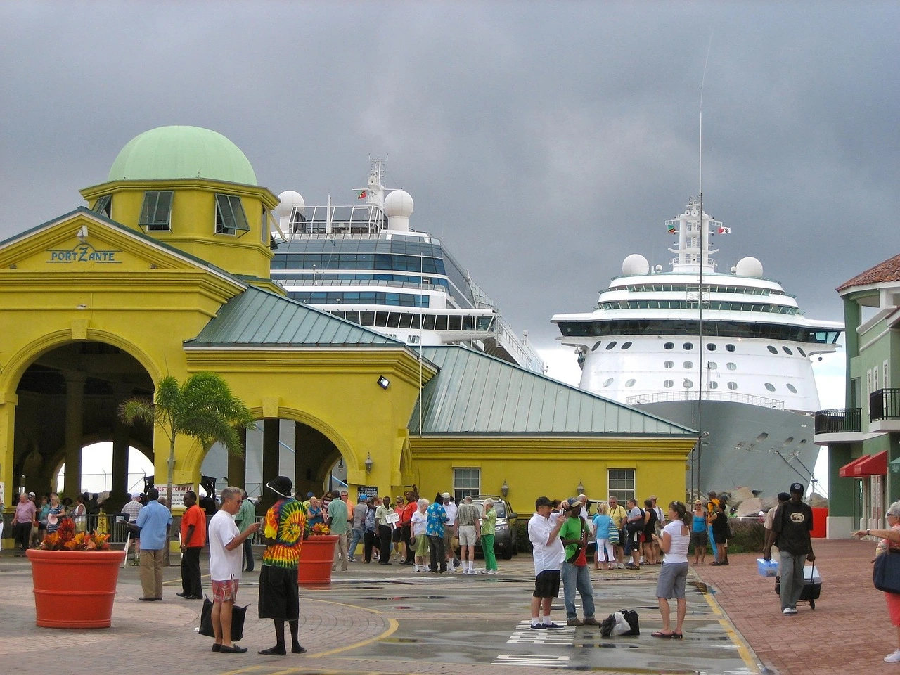 Port Zante, a cruise ship port in Basseterre, St. Kitts