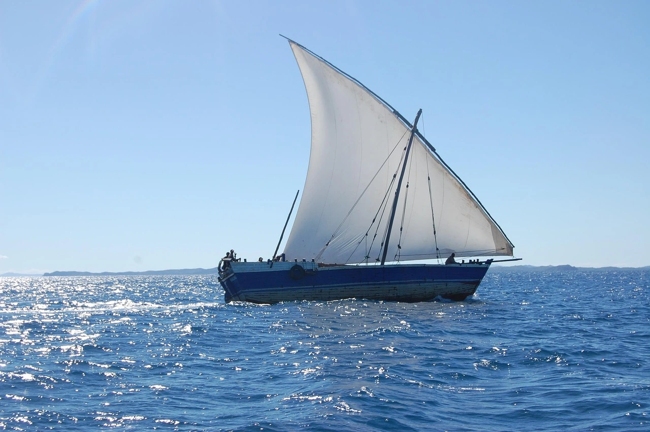 Sailboat in Nosy Be, Northwest Madagascar
