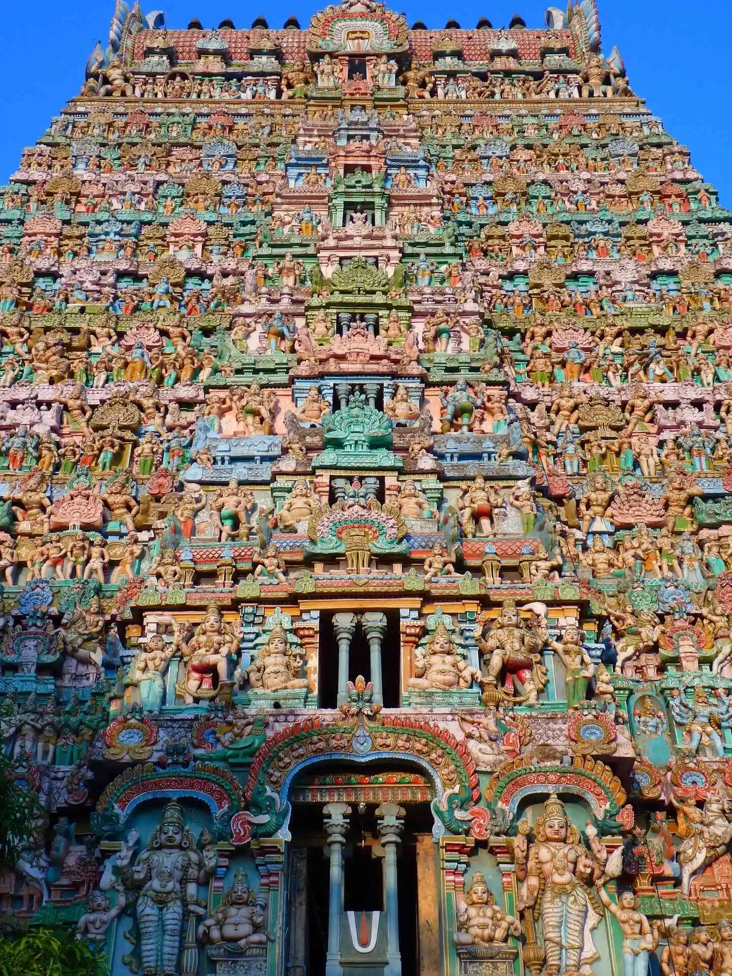 Meenakshi Amman Temple located in Madurai, Tamil Nadu, India