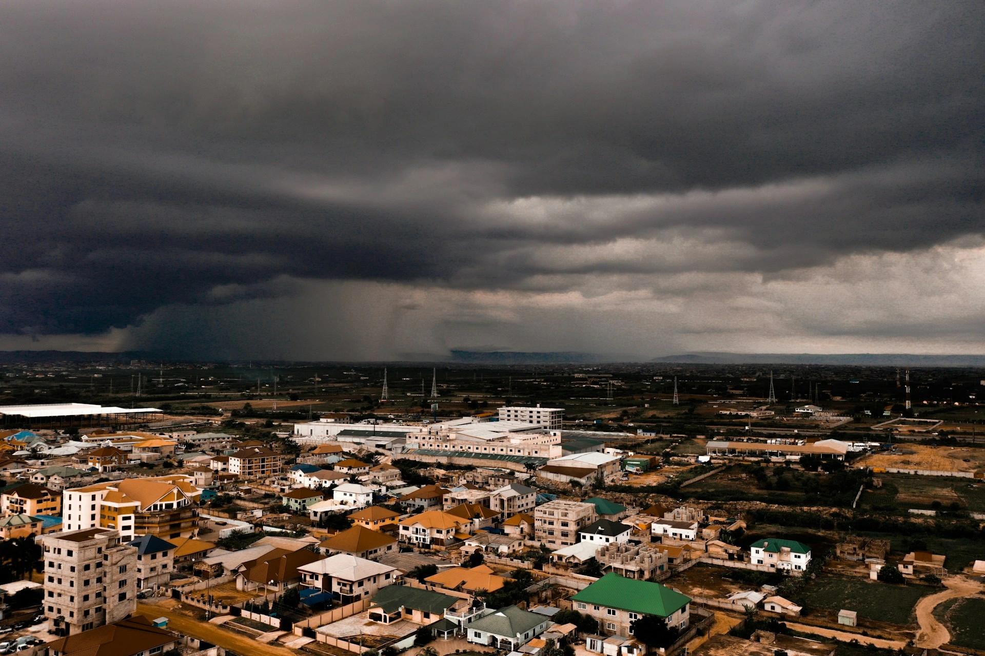 Aerial view of accra
