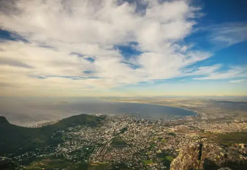 Aerial view of capetown