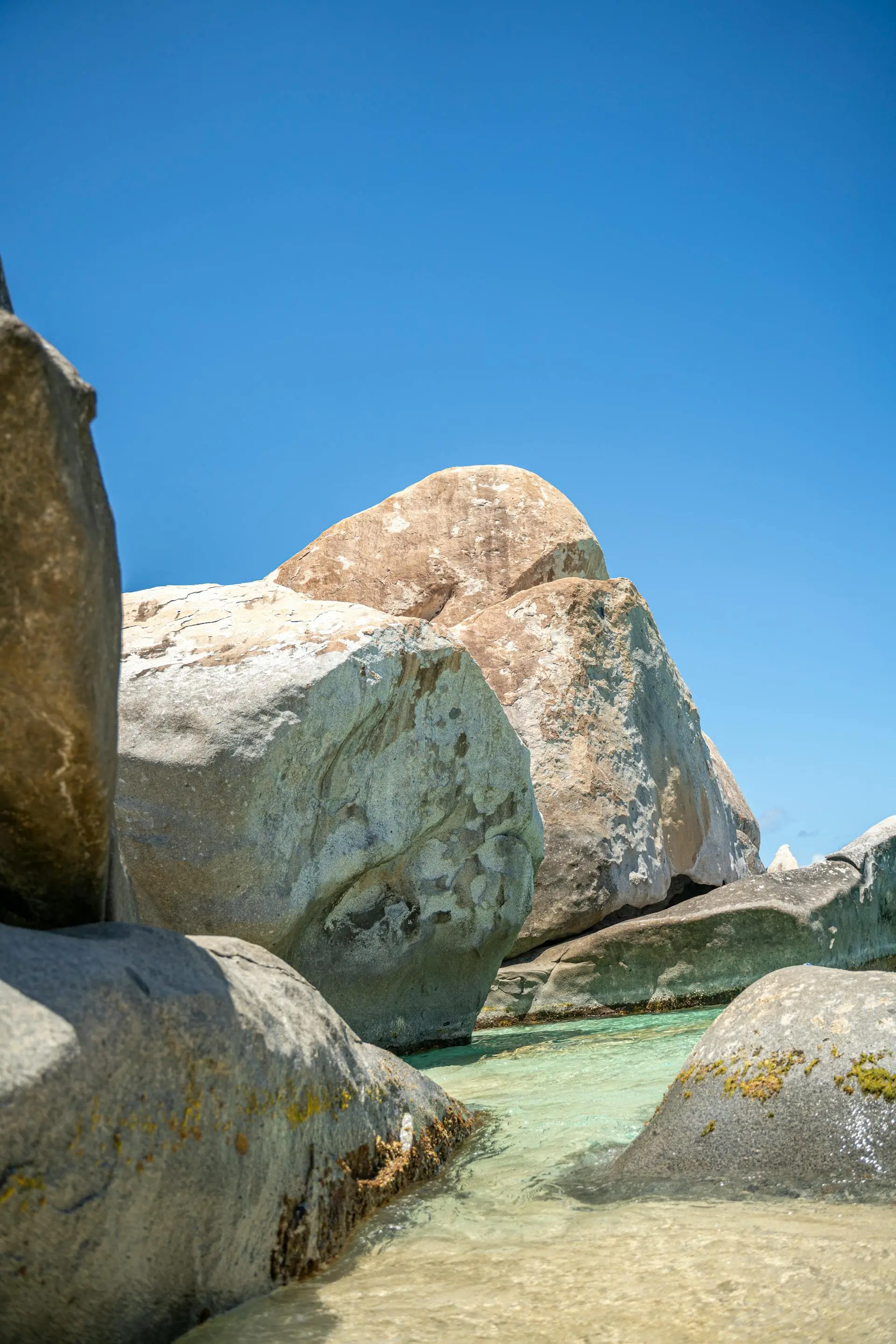 The Baths on the island of Virgin Gorda in the British Virgin Islands featured