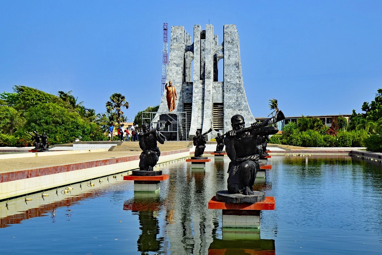 Kwame Nkrumah Memorial Park in Accra, Ghana, a key landmark for cultural tours and Ghana travel experiences