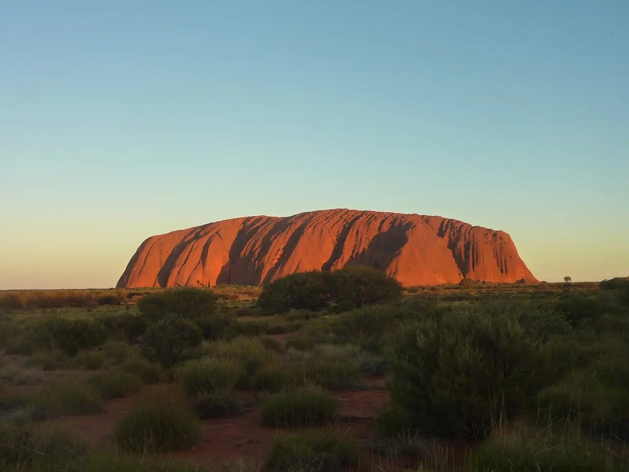 Large sandstone rock formation in australia for a destination guide