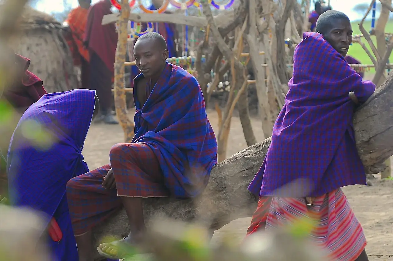 Maasai People during a cultural journey
