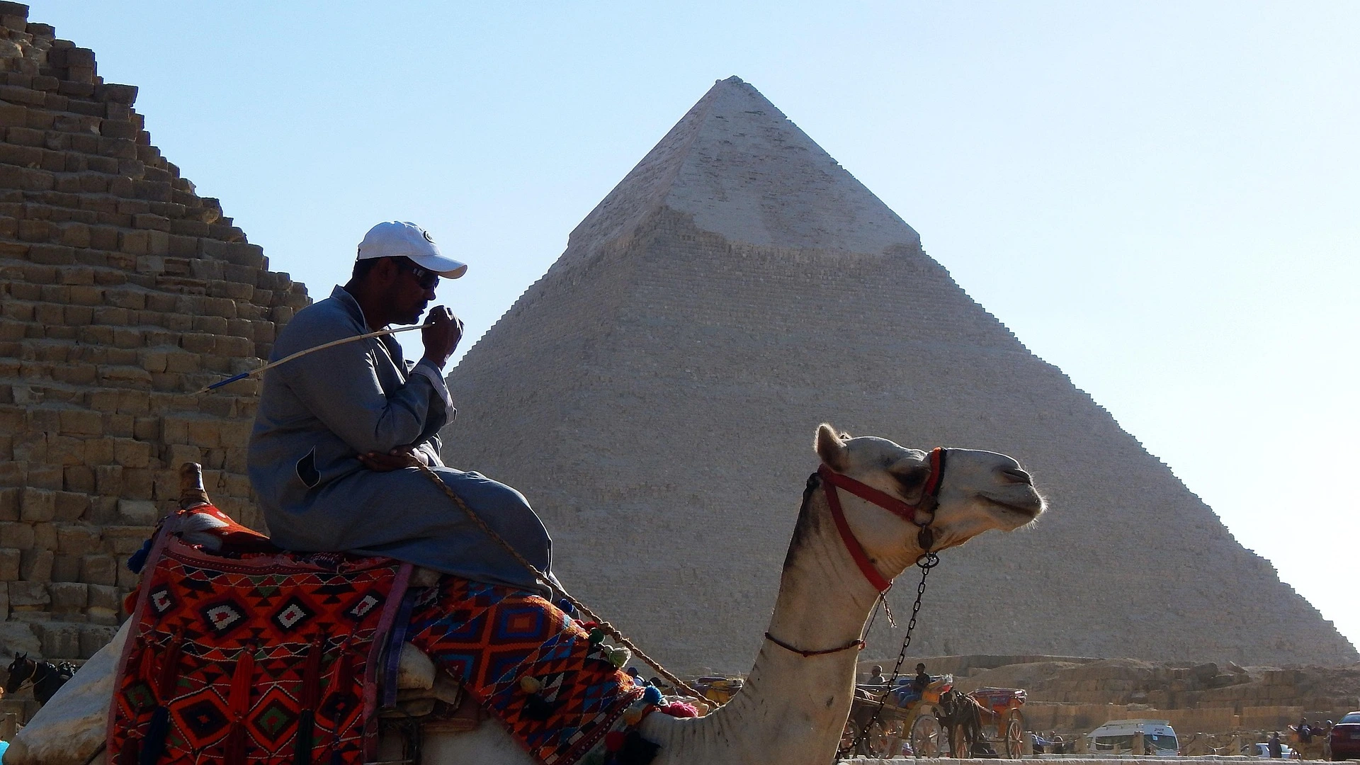 Man on Camel for a safari experience
