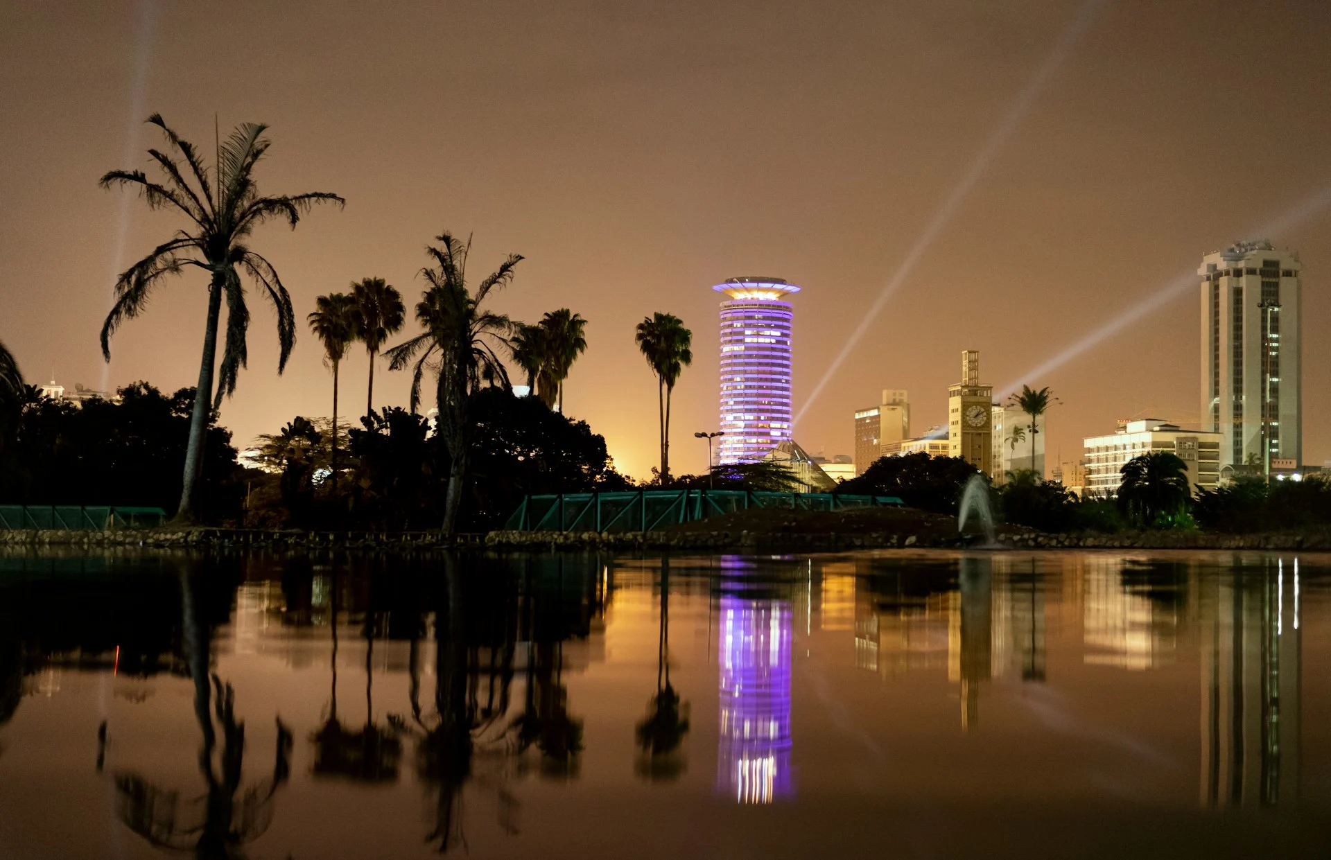 Nairobi Skyline at Night for a destination guide