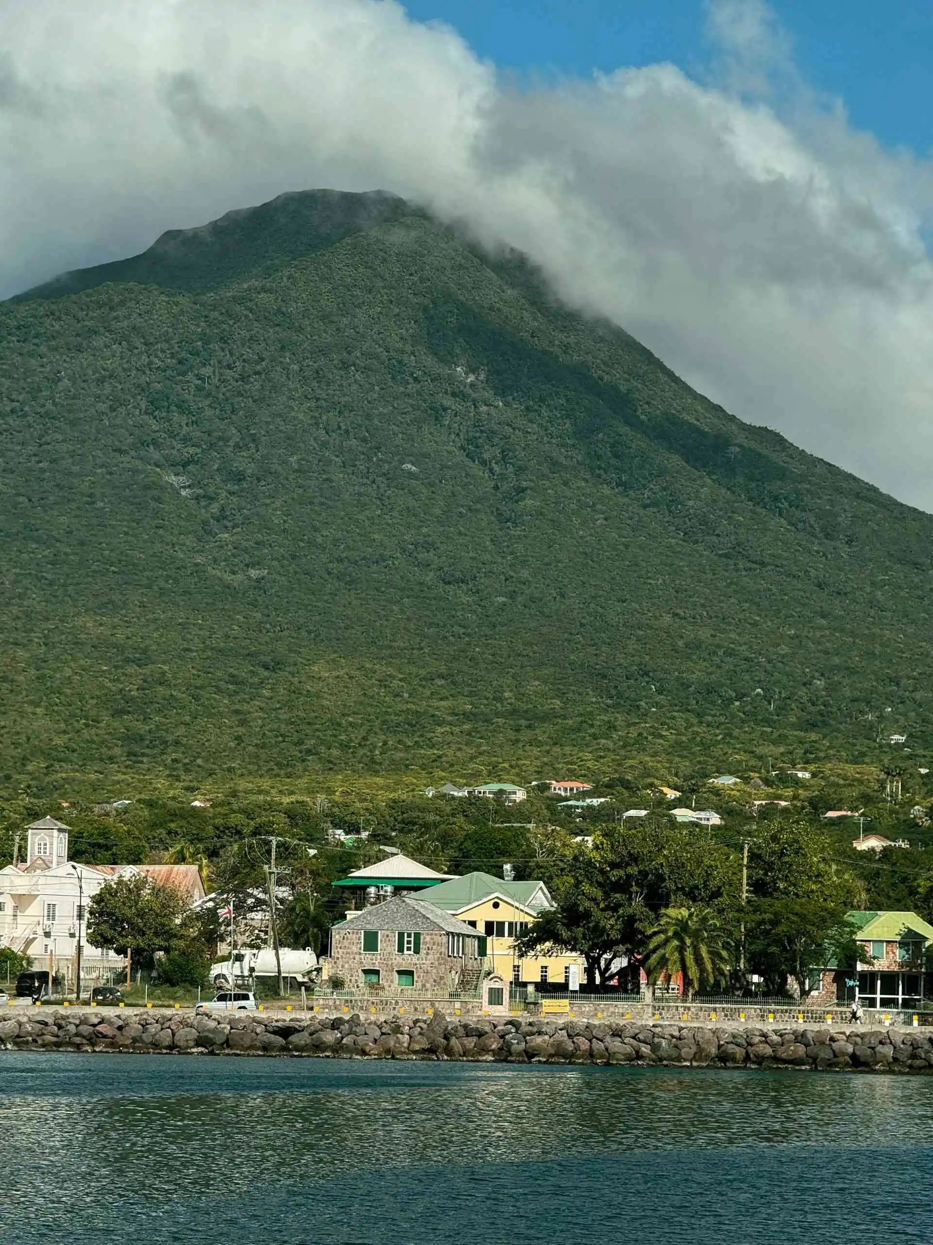 Nevis Peak for a destination guide