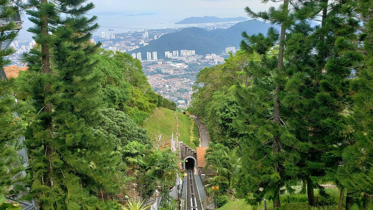 Penang Hill funicular railway in Malaysia for a destination guide