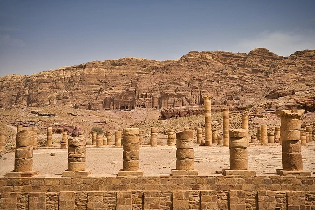 Ruins of the Great Temple in Jordan for a destination guide
