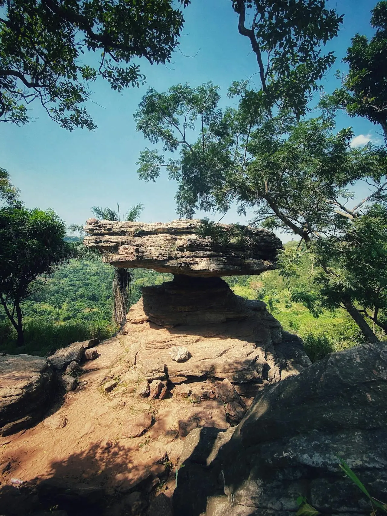 Scenic mountain view in Kwahu and the Volta Region of Ghana, known for nature, landscapes, and cultural travel experiences