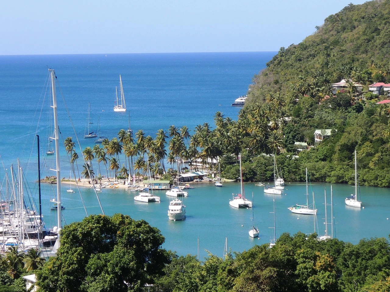 Saint Lucia Caribbean Islands coastline