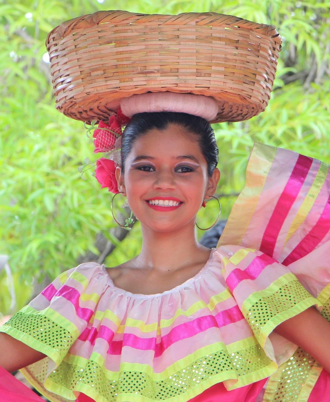 Traditional Nicaraguan folk costume featured