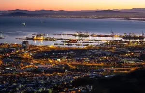 View of Table Bay Harbor in Capetown for a destination guide