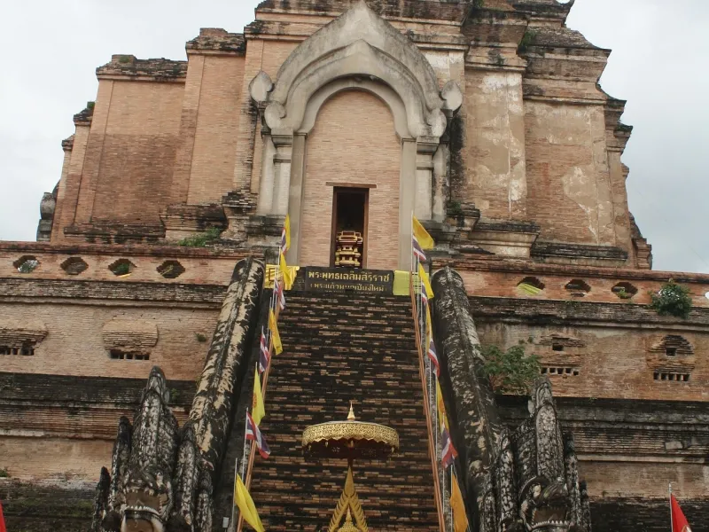 Chedi Luang temple in Chiang Mai, Thailand