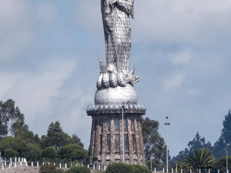 El Panecillo hill in Quito, Ecuador