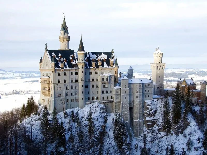 Neuschwanstein Castle in Bavaria, Germany