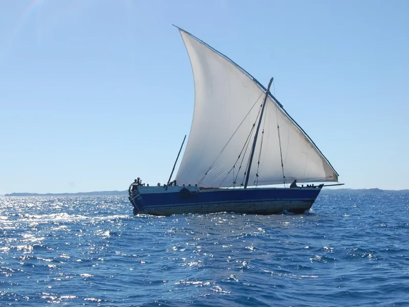 Sailboat in Nosy Be, Northwest Madagascar