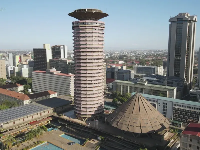 Aerial view of nairobi, kenya