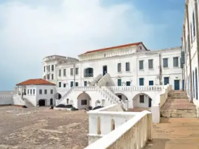 The cape coast castle in ghana