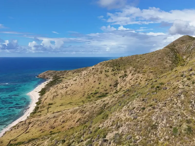 Coastal landscape on the island of St. Croix for a destination guide