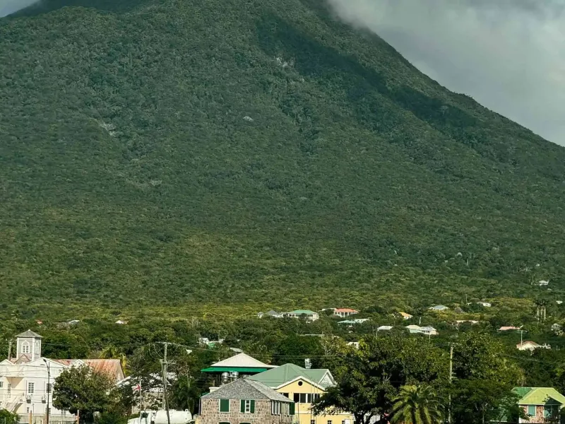 Nevis Peak for a destination guide