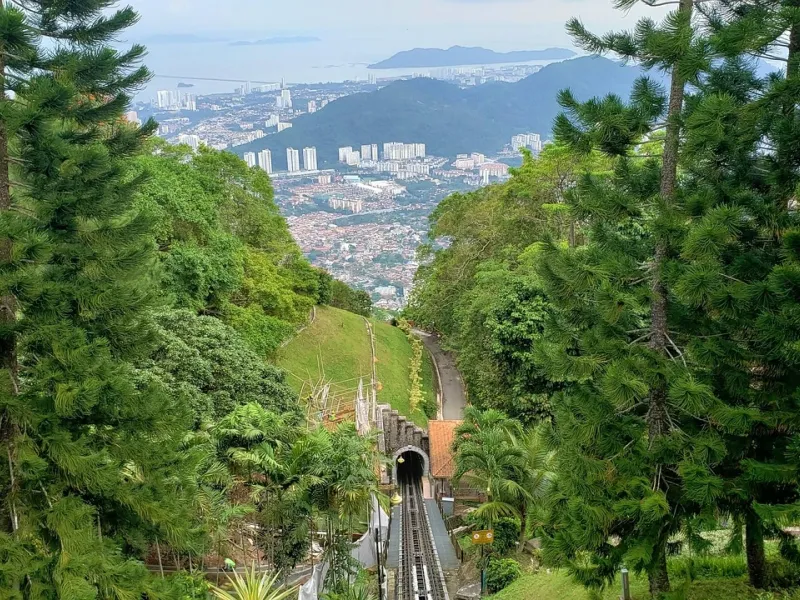 Penang Hill funicular railway in Malaysia for a destination guide