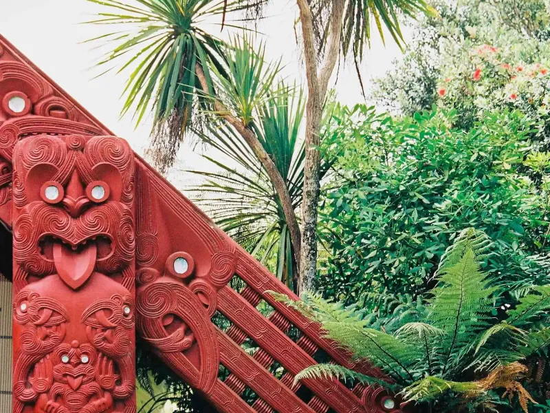 Red Sculptures for a destination guide