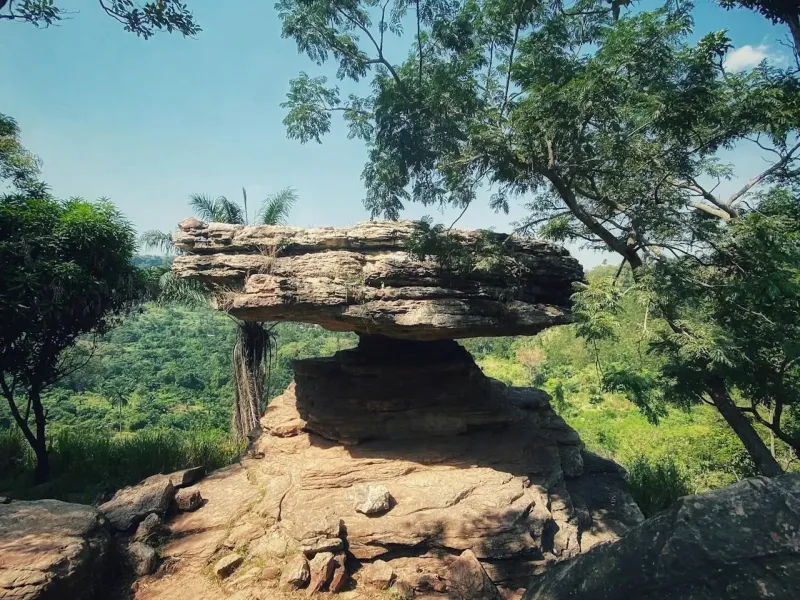 Scenic mountain view in Kwahu and the Volta Region of Ghana, known for nature, landscapes, and cultural travel experiences