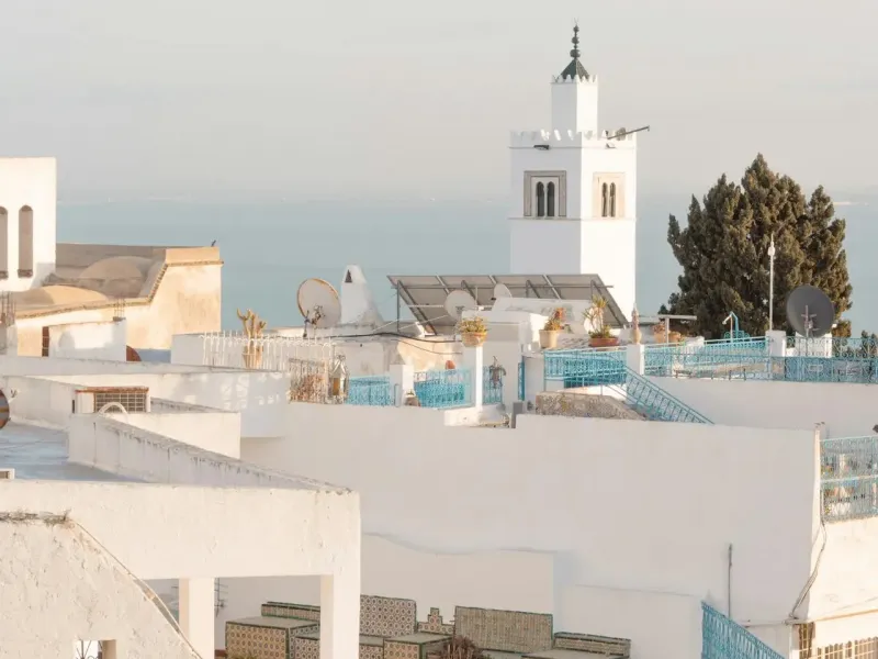 Town of Sidi Bou Said in Tunisia for a destination guide