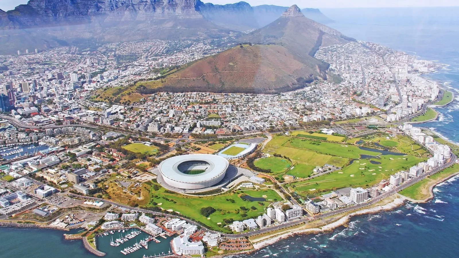 Aerial view of Cape Town, South Africa