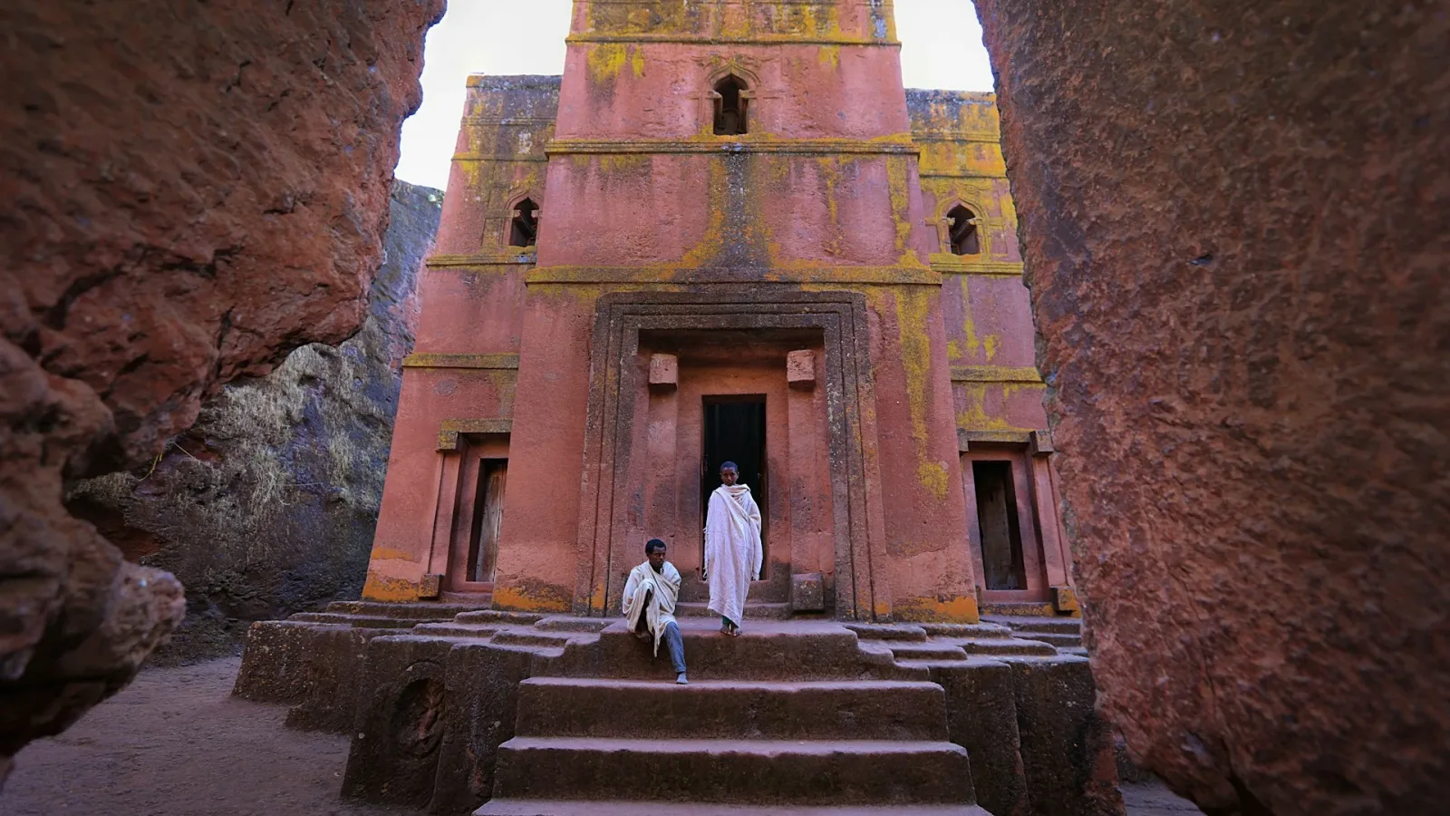 Monolithic rock-hewn church in Lalibela, Ethiopia