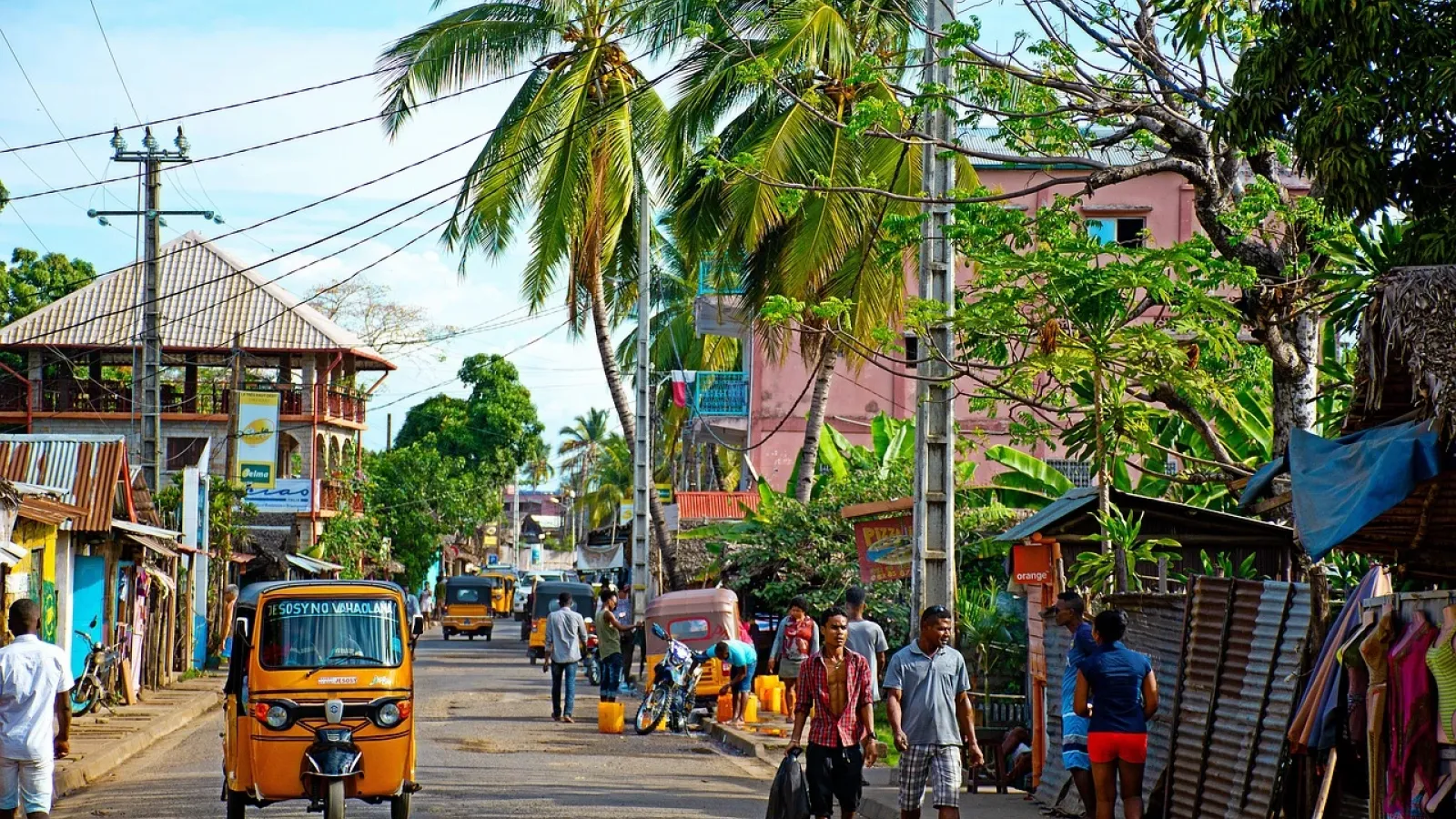 A street scene in Madagascar featured