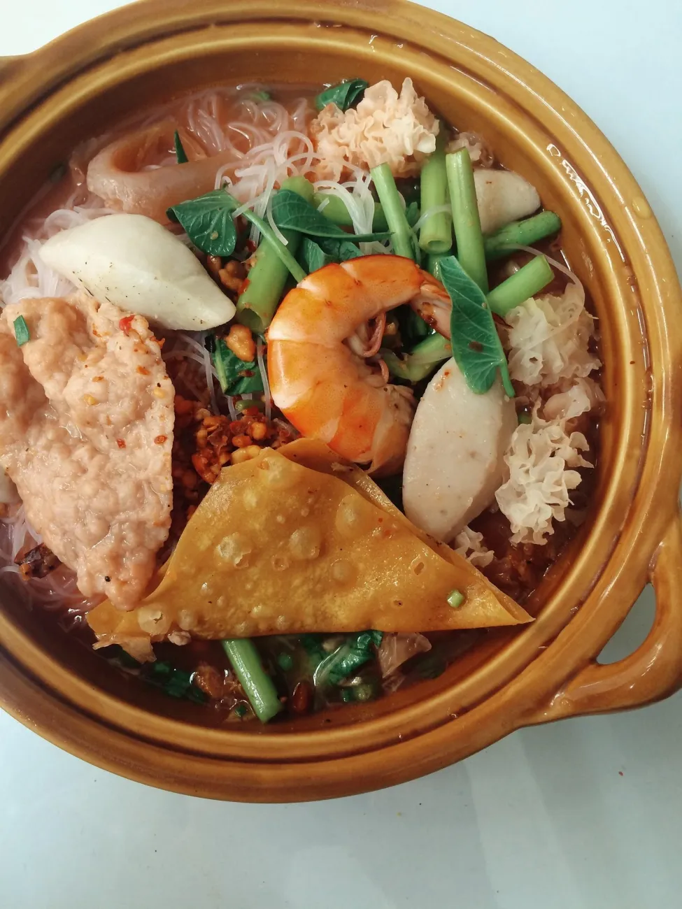 Yen Ta Fo, a popular Thai noodle soup