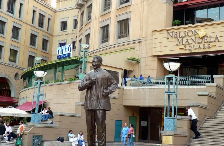 Nelson Mandela Square in Sandton, Johannesburg, South Africa