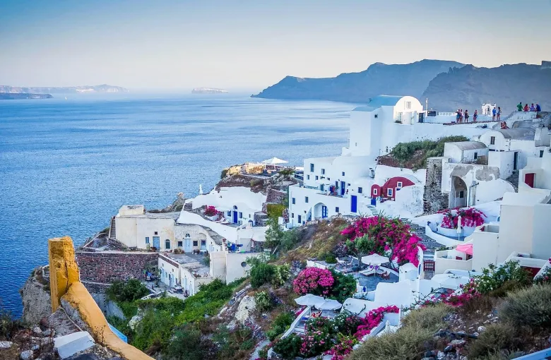 Town of Oia on the island of Santorini, Greece