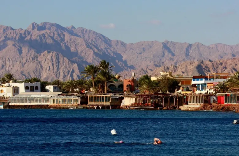 Coastal town of Dahab in egypt for a destination guide