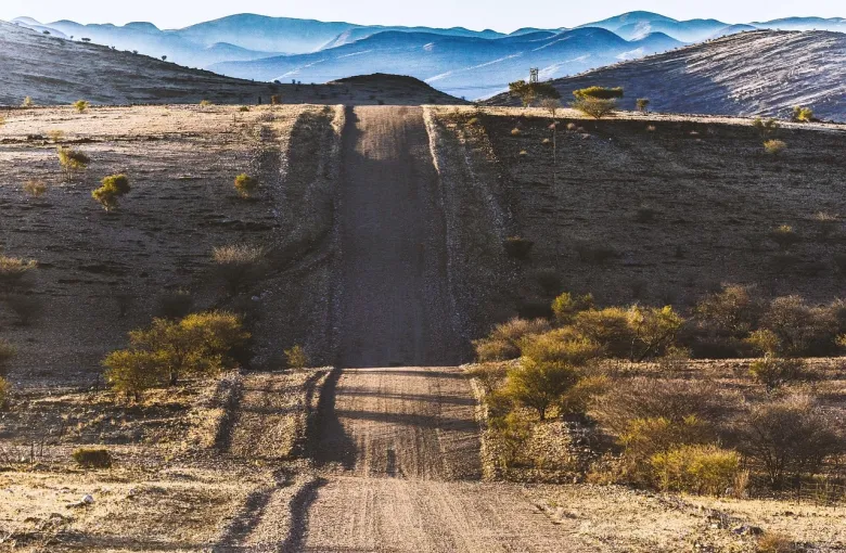 Road in Namibia featured