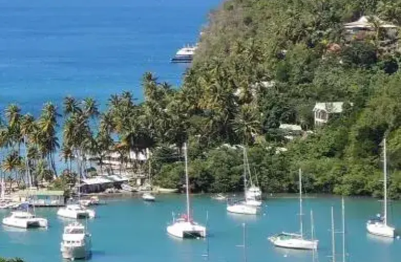 Western coast of Saint Lucia featured