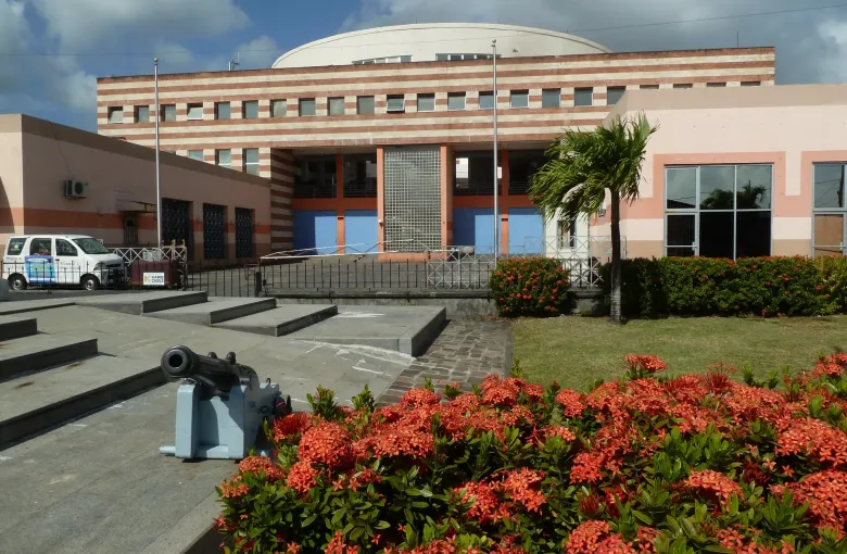 The New Central Market building in Kingstown, Saint Vincent.