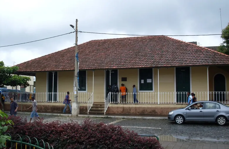 The veranda of the Museu da Tabanca in Assomada on Santiago, where the island’s Tabanka tradition is documented.